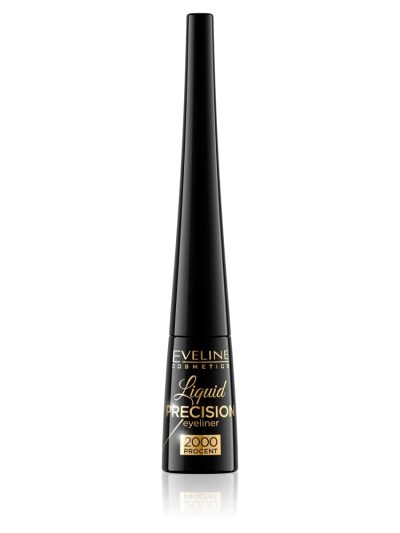Eveline Cosmetics Liquid Precision Liner 2000 Procent wodoodporna konturówka w płynie Black 4ml