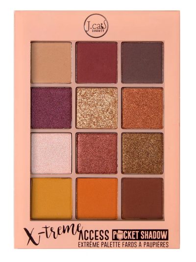 J.Cat Beauty X-Treme Access Pocket Shadow paleta cieni do oczu 102 Walk Of Stardom 10g