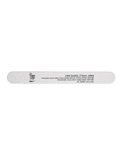 Peggy Sage 2-Way Nail File Zebra Coarse pilnik do paznokci dwustronny 100/180 zebra 1szt