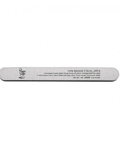 Peggy Sage 2-Way Giant Nail File Zebra Medium duży dwustronny pilnik do paznokci 180/180 Zebra 1szt