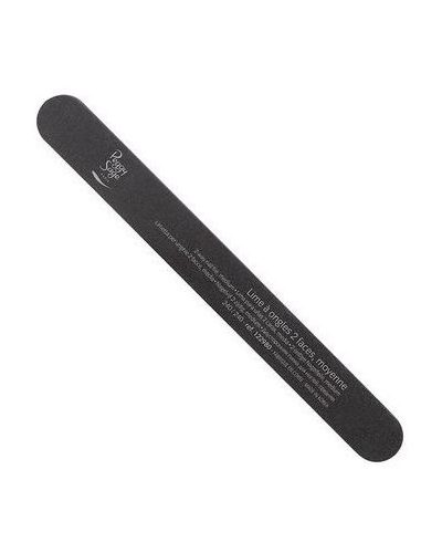 Peggy Sage 2-Way Giant Nail File Coarse duży pilnik do paznokci dwustronny 100/180 czarny 1szt