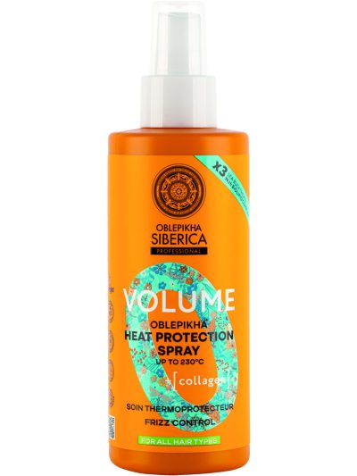 Natura Siberica Oblepikha Volume spray termoochronny zwiększający objętość włosów 200ml