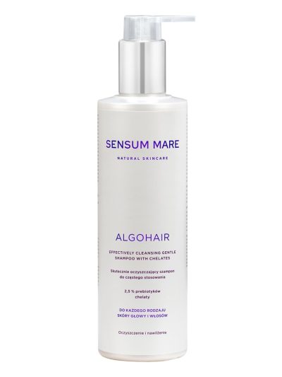 Sensum Mare Algohair skutecznie oczyszczający szampon do częstego stosowania do każdego rodzaju skóry głowy i włosów 250ml