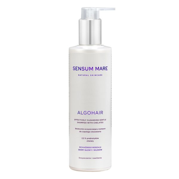 Sensum Mare Algohair skutecznie oczyszczający szampon do częstego stosowania do każdego rodzaju skóry głowy i włosów 250ml