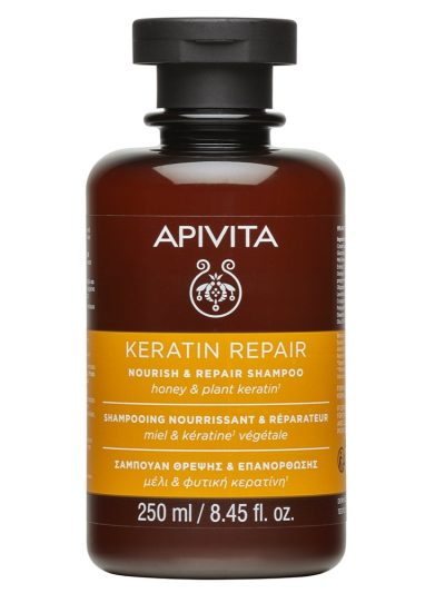 Apivita Keratin Repair Nourish & Repair Shampoo szampon z kreatyną do włosów suchych i zniszczonych 250ml