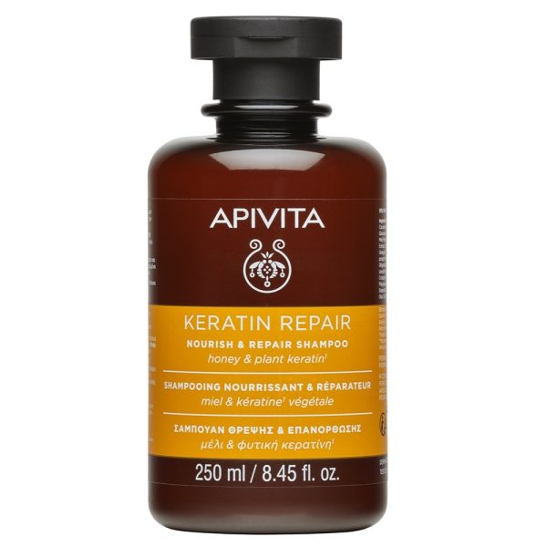 Apivita Keratin Repair Nourish & Repair Shampoo szampon z kreatyną do włosów suchych i zniszczonych 250ml