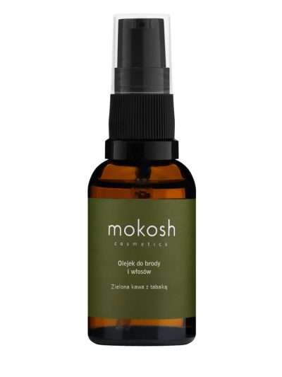 Mokosh Olejek do brody i włosów Zielona kawa z tabaką 30ml