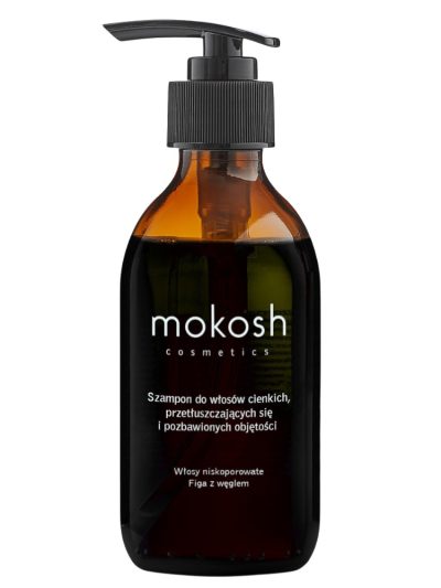Mokosh Szampon do włosów cienkich przetłuszczających się i pozbawionych objętości Figa z węglem 200ml