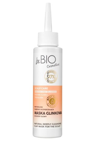 BeBio Ewa Chodakowska Baby Hair Complex Scalp Care naturalna głęboko oczyszczająca maska glinkowa do skóry głowy 100ml