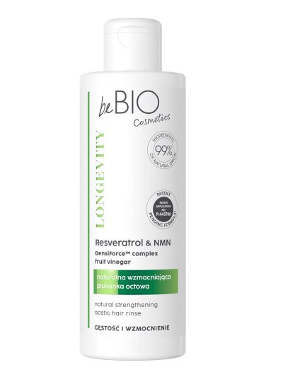 BeBio Ewa Chodakowska Longevity naturalna wzmacniająca płukanka octowa Gęstość i Wzmocnienie 200ml