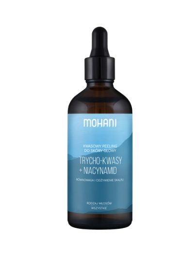 Mohani Równoważący peeling kwasowy do skóry głowy Trycho-kwasy + Niacynamid 100ml