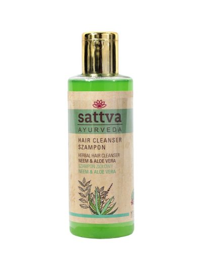 Sattva Hair Cleanser szampon ziołowy Neem & Aloe Vera 210ml