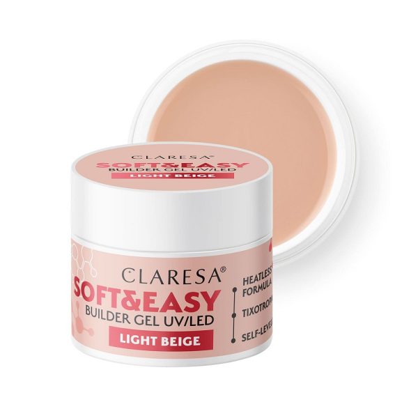 Claresa Soft&Easy Builder Gel żel budujący Light Beige 90g