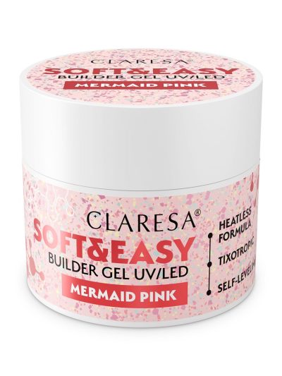 Claresa Soft&Easy Builder Gel żel budujący Mermaid Pink 12g