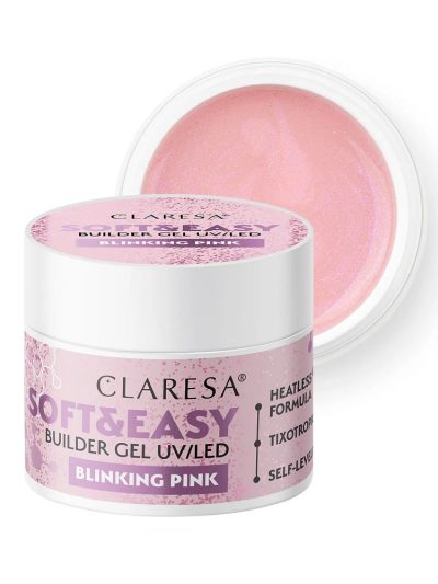 Claresa Soft&Easy Builder Gel żel budujący Blinking Pink 90g