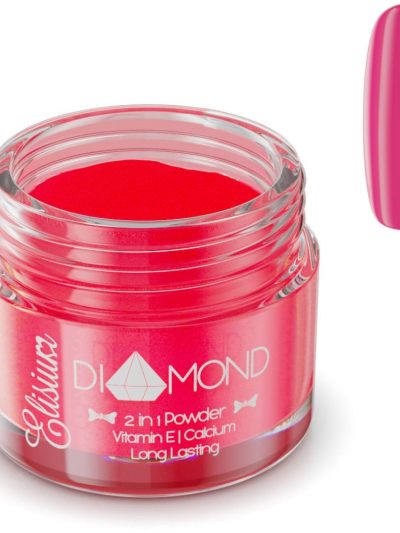 Elisium Diamond 2in1 Powder proszek do manicure tytanowego DR205 Traffic Red 23g