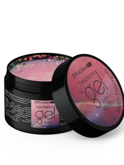 Excellent PRO Thixotropy Gel With Effect żel budujący Blush Hexagon 15g