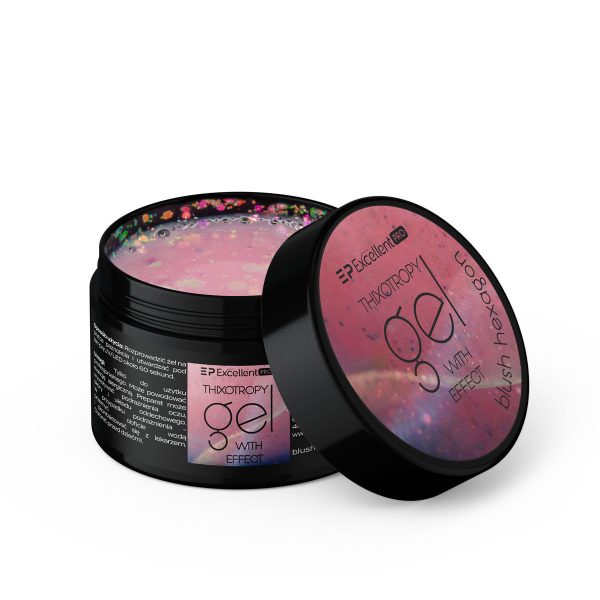 Excellent PRO Thixotropy Gel With Effect żel budujący Blush Hexagon 15g