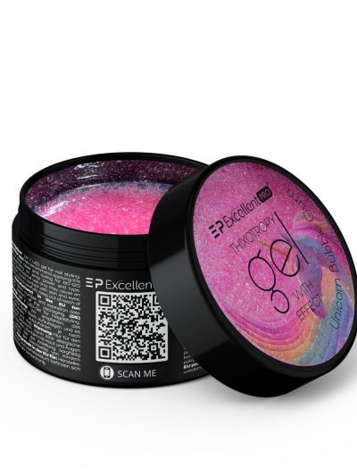 Excellent PRO Thixotropy Gel With Effect żel budujący Unicorn Bubble Gum 50g