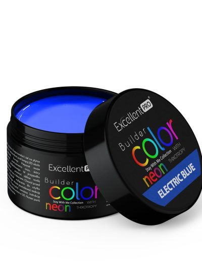 Excellent PRO Builder Color Neon With Thixotropy żel budujący Electric Blue 15g