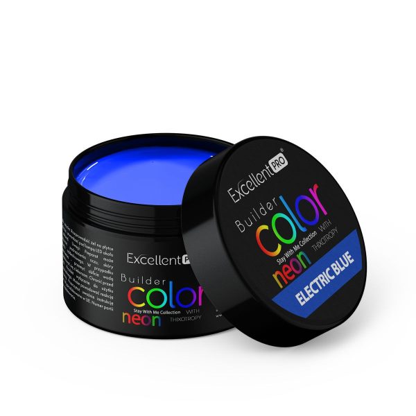 Excellent PRO Builder Color Neon With Thixotropy żel budujący Electric Blue 15g