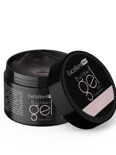 Excellent PRO Builder Gel With Thixotropy żel budujący Pink Clear 15g