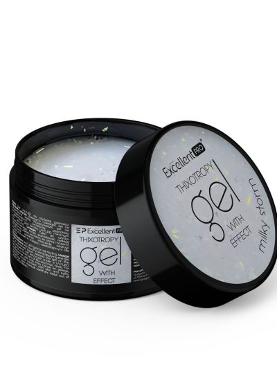 Excellent PRO Thixotropy Gel With Effect żel budujący Milky Storm 15g