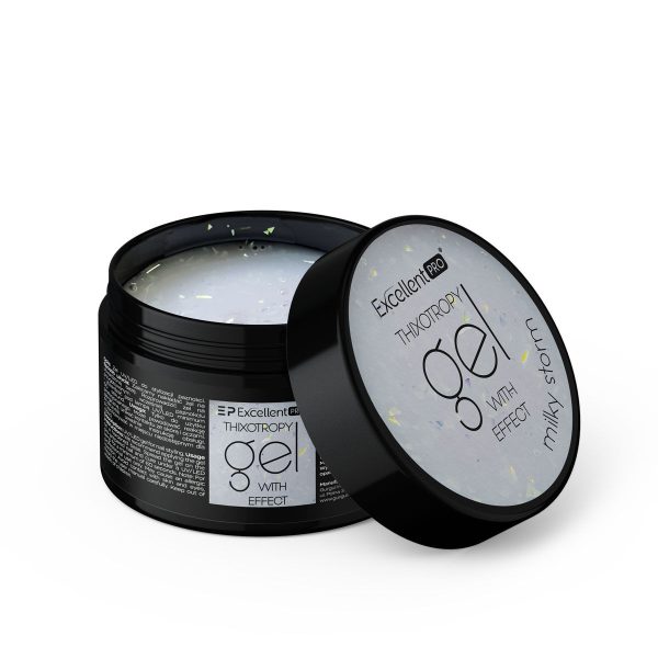 Excellent PRO Thixotropy Gel With Effect żel budujący Milky Storm 15g