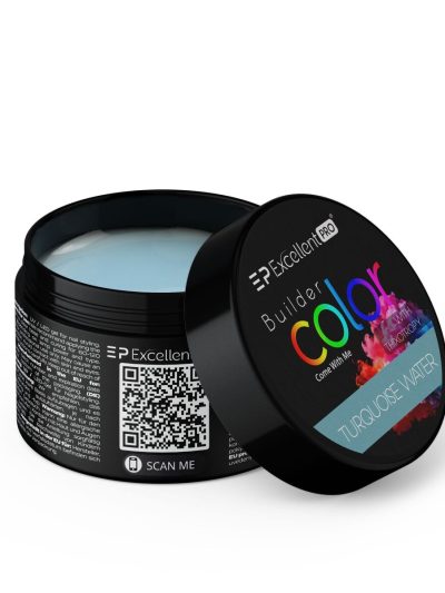 Excellent PRO Builder Color With Thixotropy Pastel żel budujący Turquoise Water 15g