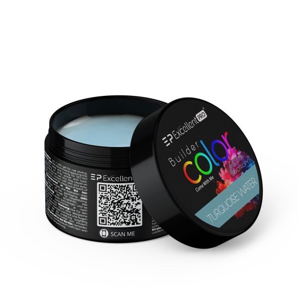 Excellent PRO Builder Color With Thixotropy Pastel żel budujący Turquoise Water 15g