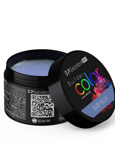 Excellent PRO Builder Color With Thixotropy Pastel żel budujący Baby Blue 15g