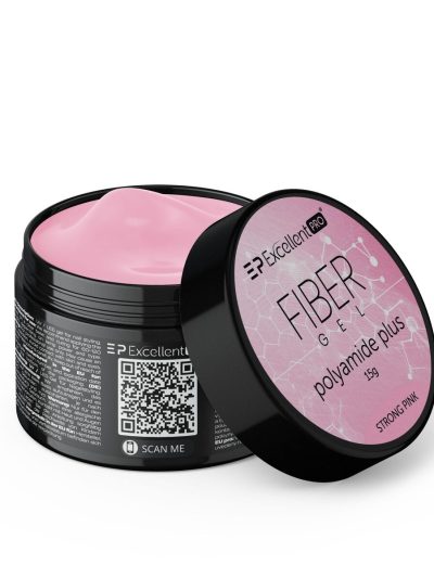 Excellent PRO Fiber Gel Polyamide Plus żel budujący Strong Pink 15g
