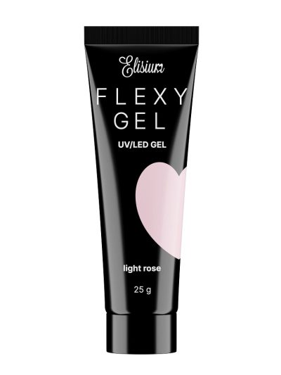 Elisium Flexy Gel żel do przedłużania paznokci Light Rose 25g