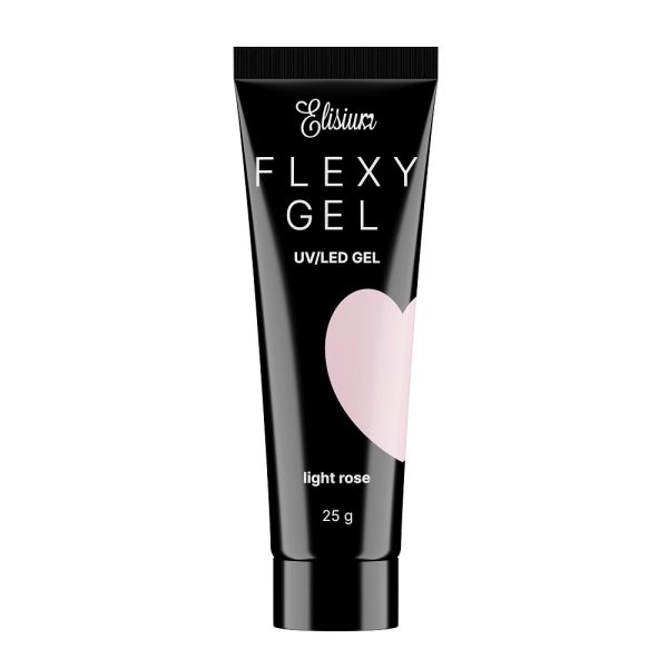 Elisium Flexy Gel żel do przedłużania paznokci Light Rose 25g