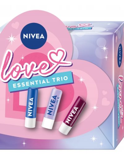 Nivea Essential Trio zestaw pomadek do ust 3x4.8g