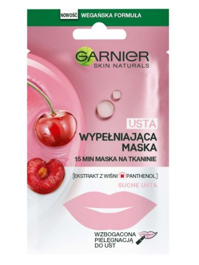 Garnier Skin Naturals wypełniająca maska do ust na tkaninie 5g