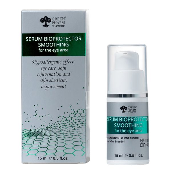 Green Pharm Cosmetic Serum bio-protektor wygładzające do okolicy wokół oczu 15ml