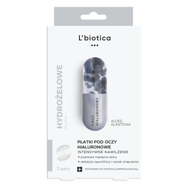 L'biotica Płatki pod oczy intensywnie nawilżające 3 pary