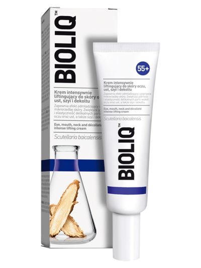 BIOLIQ 55+ krem intensywnie liftingujący do skóry oczu ust szyi i dekoltu 30ml