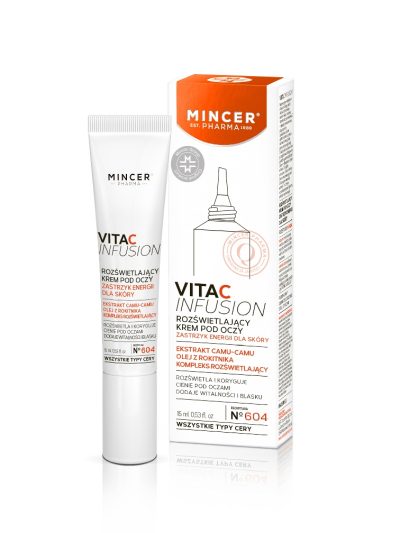 Mincer Pharma Vita C Infusion rozświetlający krem pod oczy No.604 15ml