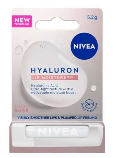 Nivea Hyaluron Lip Moisture Plus nawilżający balsam do ust Rose 5.2g