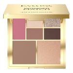 Eveline Cosmetics Wonder Match paleta do makijażu oczu i konturowania twarzy 12g