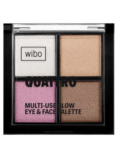Wibo Quattro Multi-Use Glow Palette wielozadaniowa paleta rozświetlająca do twarzy i ciała 6g