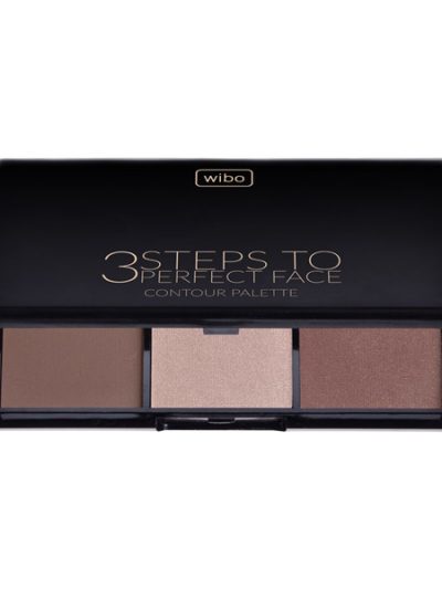 Wibo 3 Steps To Perfect Face Contour Palette paleta do konturowania twarzy Dark 10g