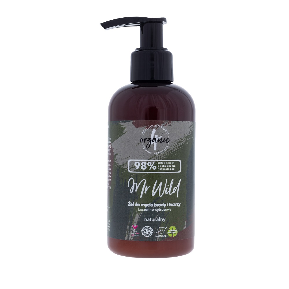 4organic 4organic Mr Wild żel do mycia brody i twarzy korzenno-cytrusowy 200ml — Inhaltsstoffe und Bewertung