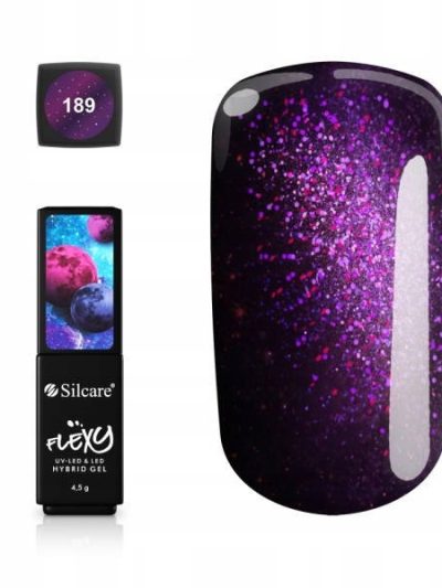 Silcare Flexy Hybrid Gel Moonstone lakier hybrydowy 189 Midnight Cosmos 4.5g