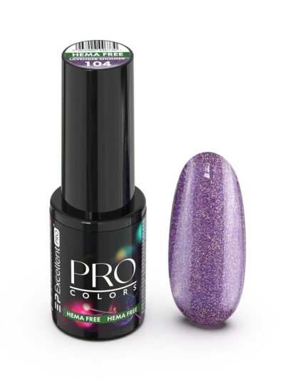 Excellent PRO Pro Colors Hema Free lakier hybrydowy 104 Lavender Shimmer 7g