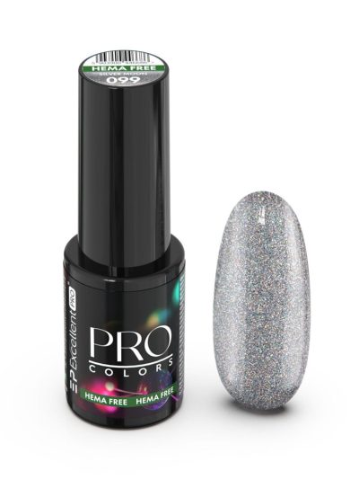 Excellent PRO Pro Colors Hema Free lakier hybrydowy 099 Silver Moon 7g