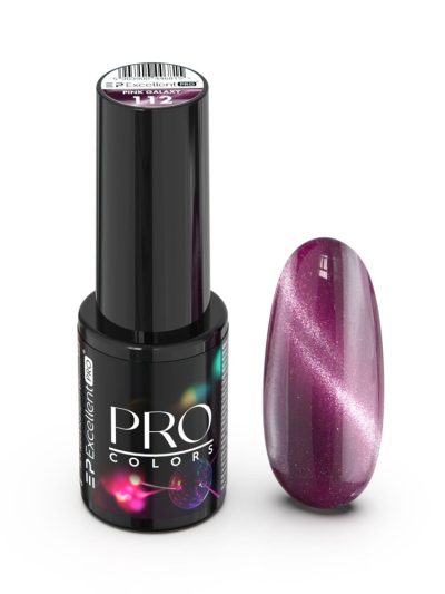 Excellent PRO Pro Colors CatEye lakier hybrydowy 112 Pink Galaxy 7g