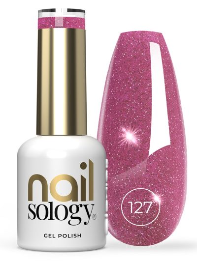 Clavier Nailsology lakier hybrydowy z brokatem 127 Super Violet 8ml